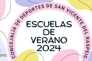 escuelas deportivas san vicente del raspeig|La Concejalía de Deportes de San Vicente abrirá el 6。